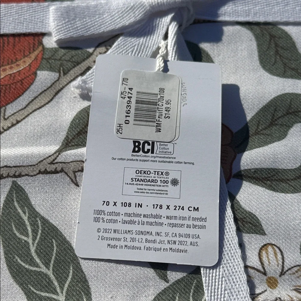 Morris & Co.‎ x Williams Sonoma Fruit Tablecloth 70